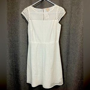 J Crew Womens sz 4 Square Neck Eyelet Dress